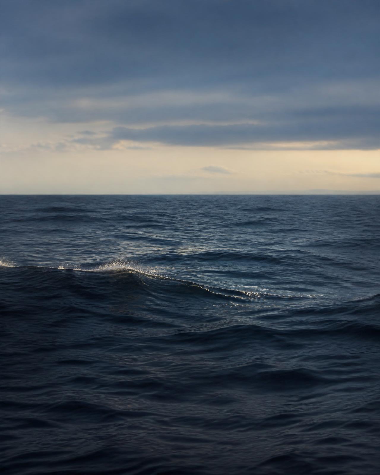 Ocean water in motion